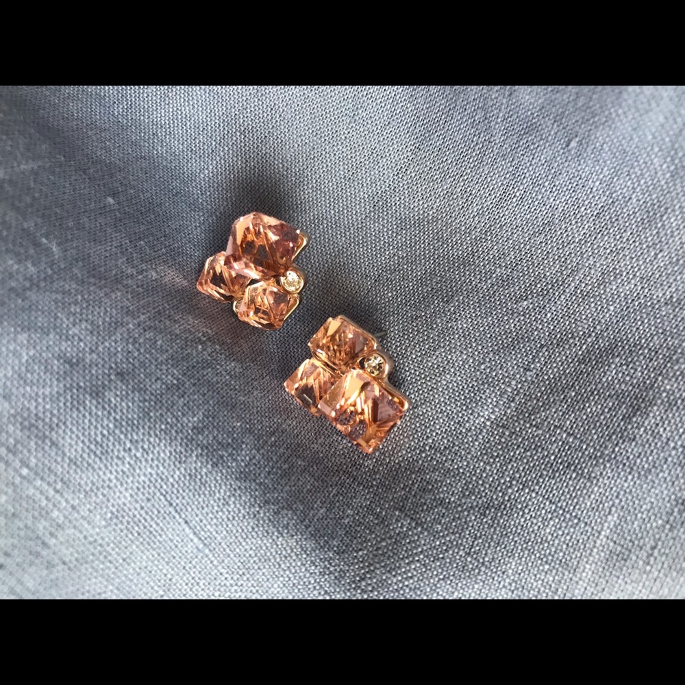 Elegant pink earrings